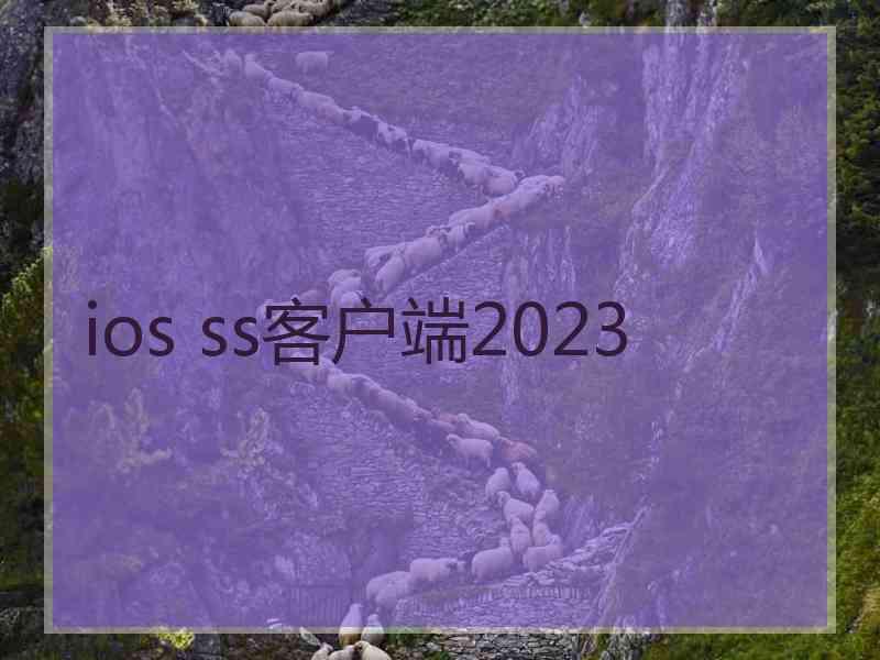 ios ss客户端2023