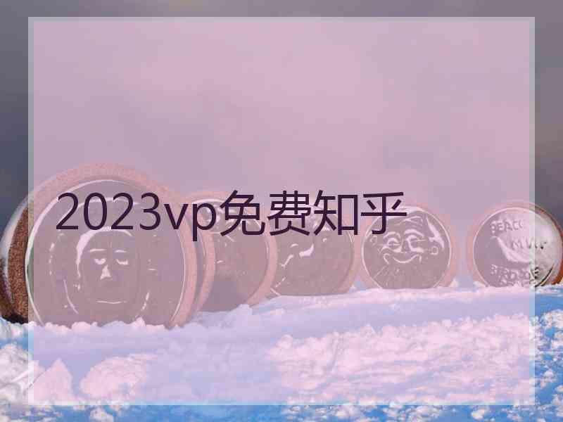 2023vp免费知乎