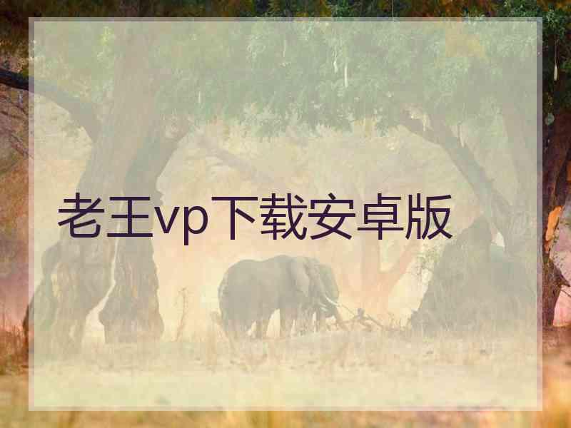老王vp下载安卓版