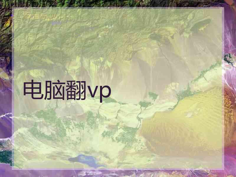 电脑翻vp