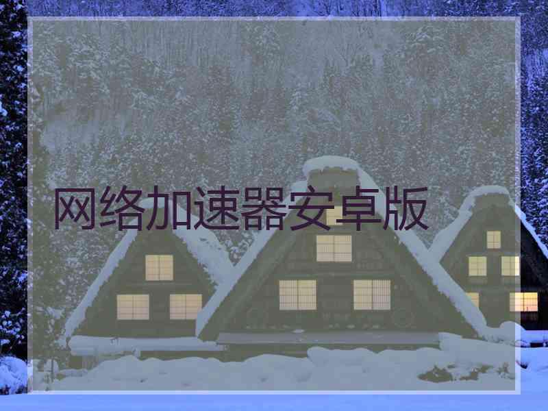 网络加速器安卓版