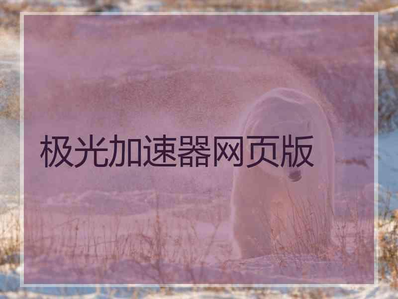 极光加速器网页版