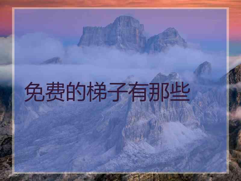 免费的梯子有那些