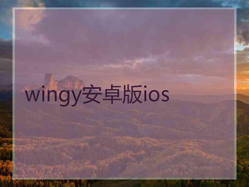 wingy安卓版ios