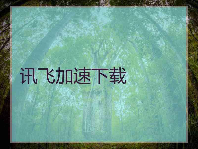 讯飞加速下载