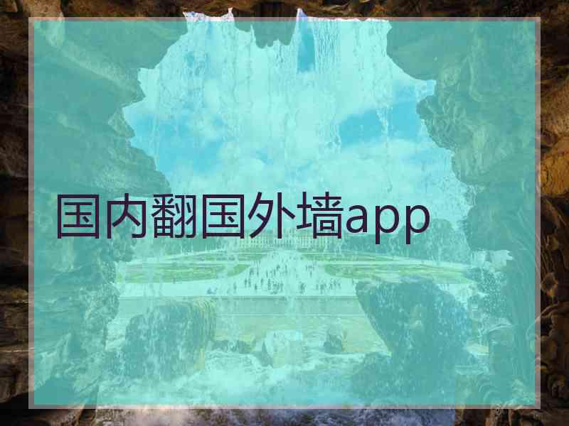 国内翻国外墙app