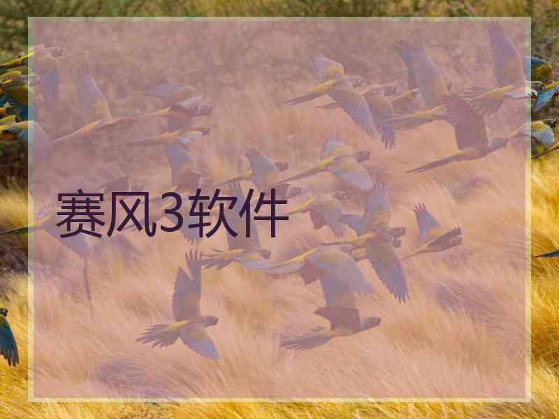 赛风3软件