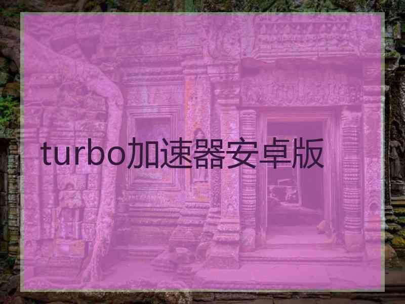 turbo加速器安卓版