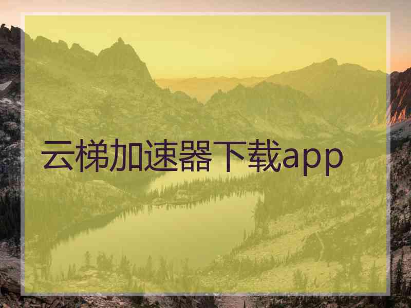 云梯加速器下载app