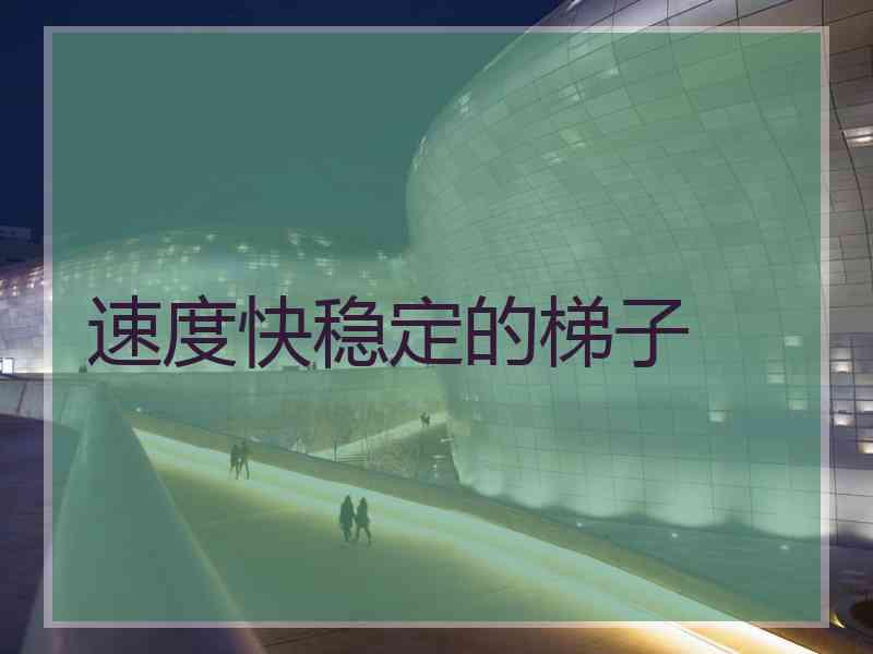 速度快稳定的梯子