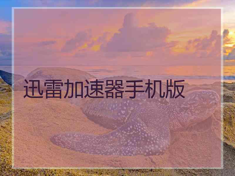 迅雷加速器手机版
