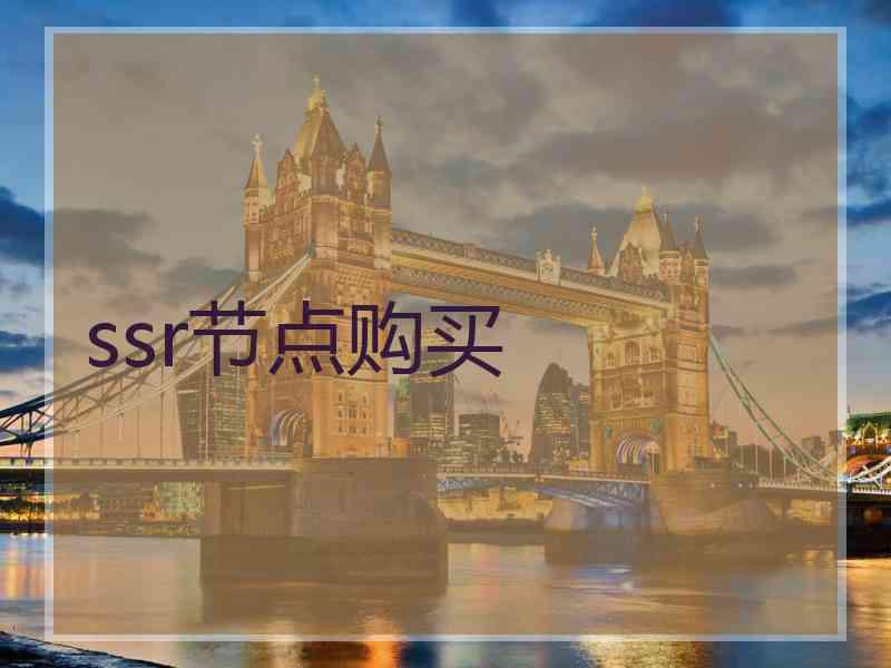ssr节点购买