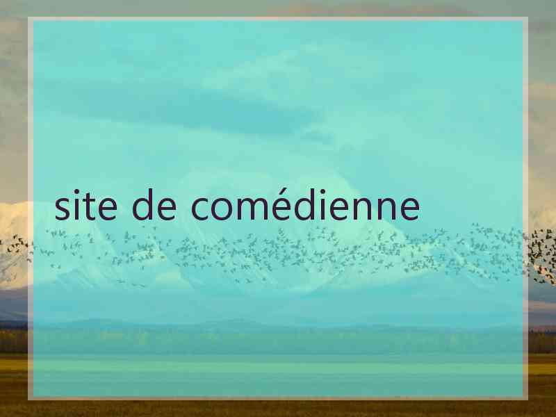 site de comédienne
