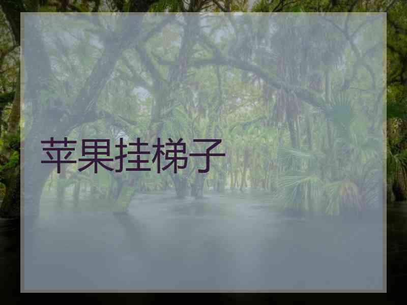 苹果挂梯子