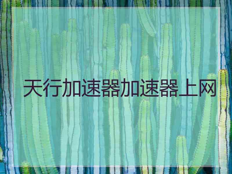 天行加速器加速器上网
