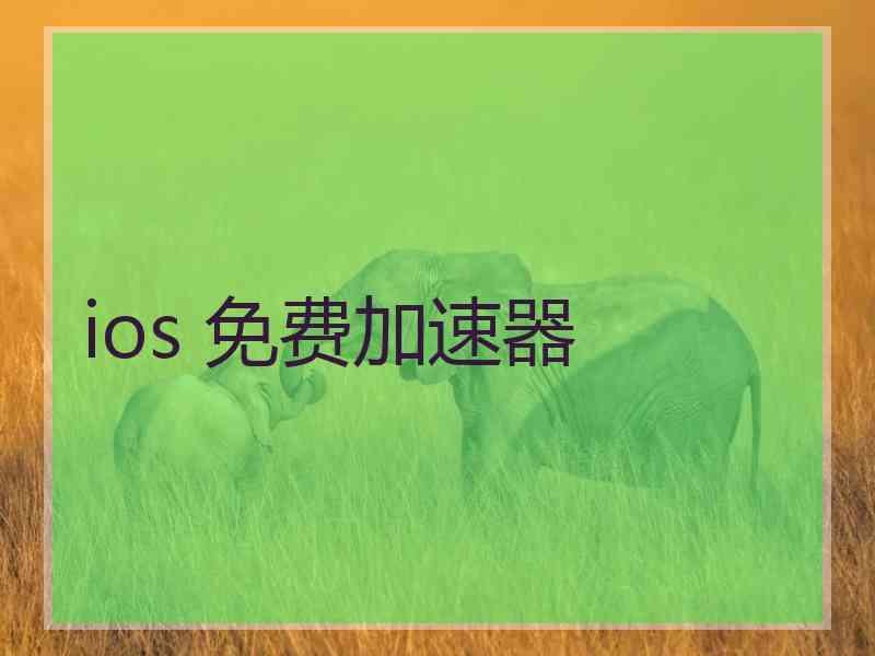 ios 免费加速器