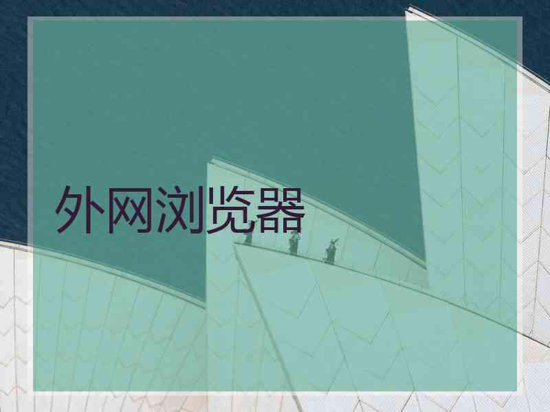 外网浏览器