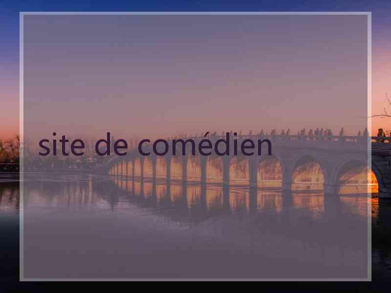 site de comédien