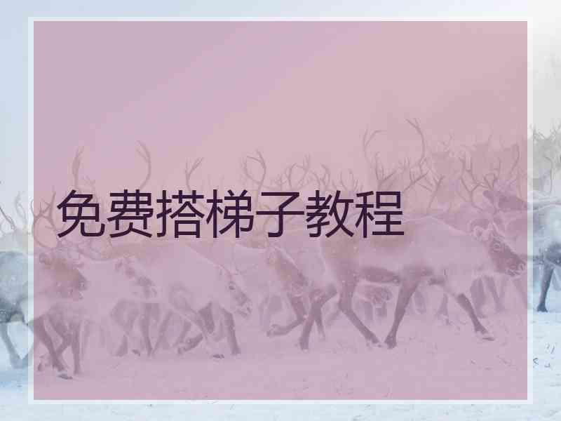 免费搭梯子教程