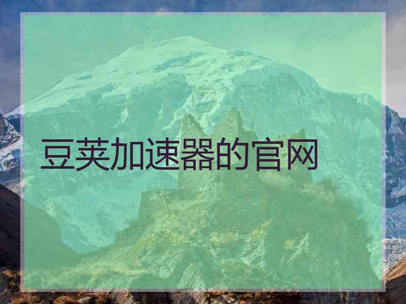 豆荚加速器的官网