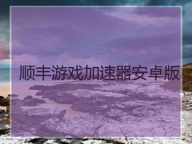 顺丰游戏加速器安卓版