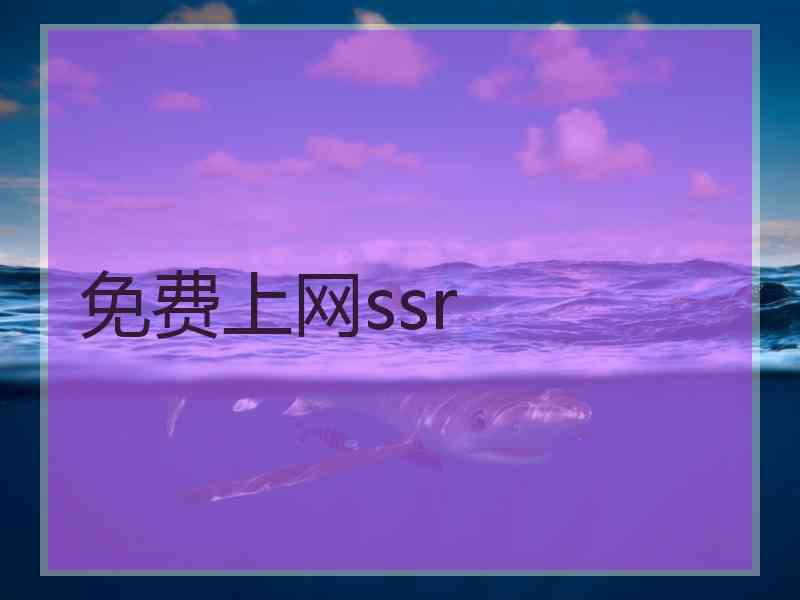 免费上网ssr