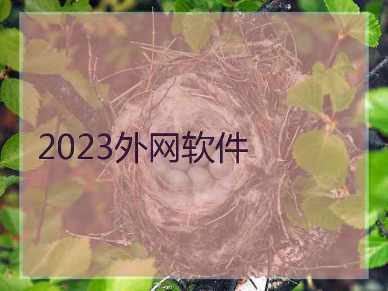2023外网软件