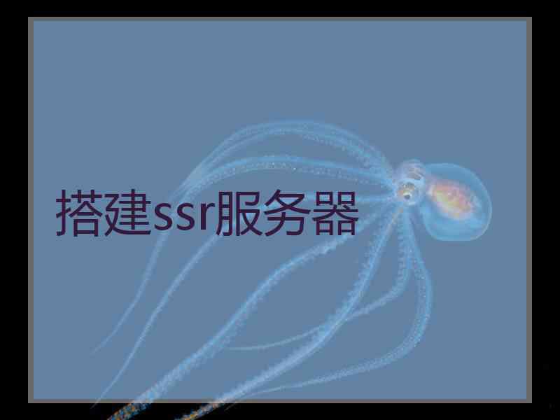 搭建ssr服务器