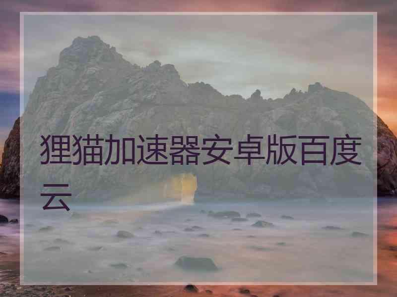 狸猫加速器安卓版百度云