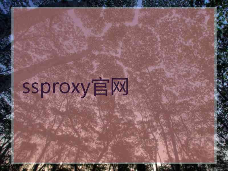 ssproxy官网