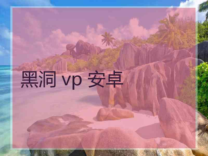 黑洞 vp 安卓