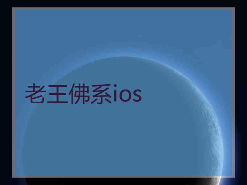 老王佛系ios