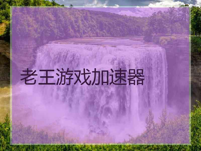 老王游戏加速器