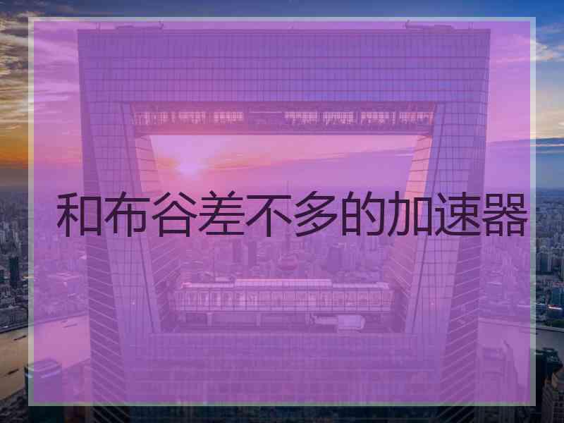 和布谷差不多的加速器