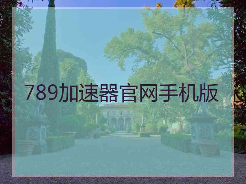 789加速器官网手机版