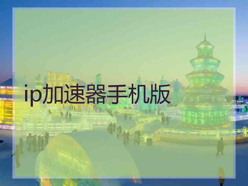 ip加速器手机版